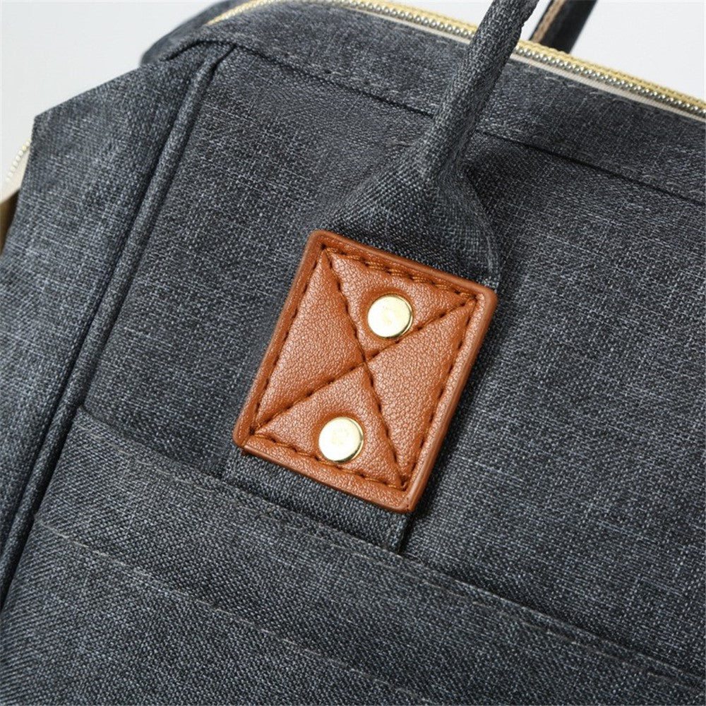 Large Diaper Backpack-SA2408-274(Grey) Blankets Apricot