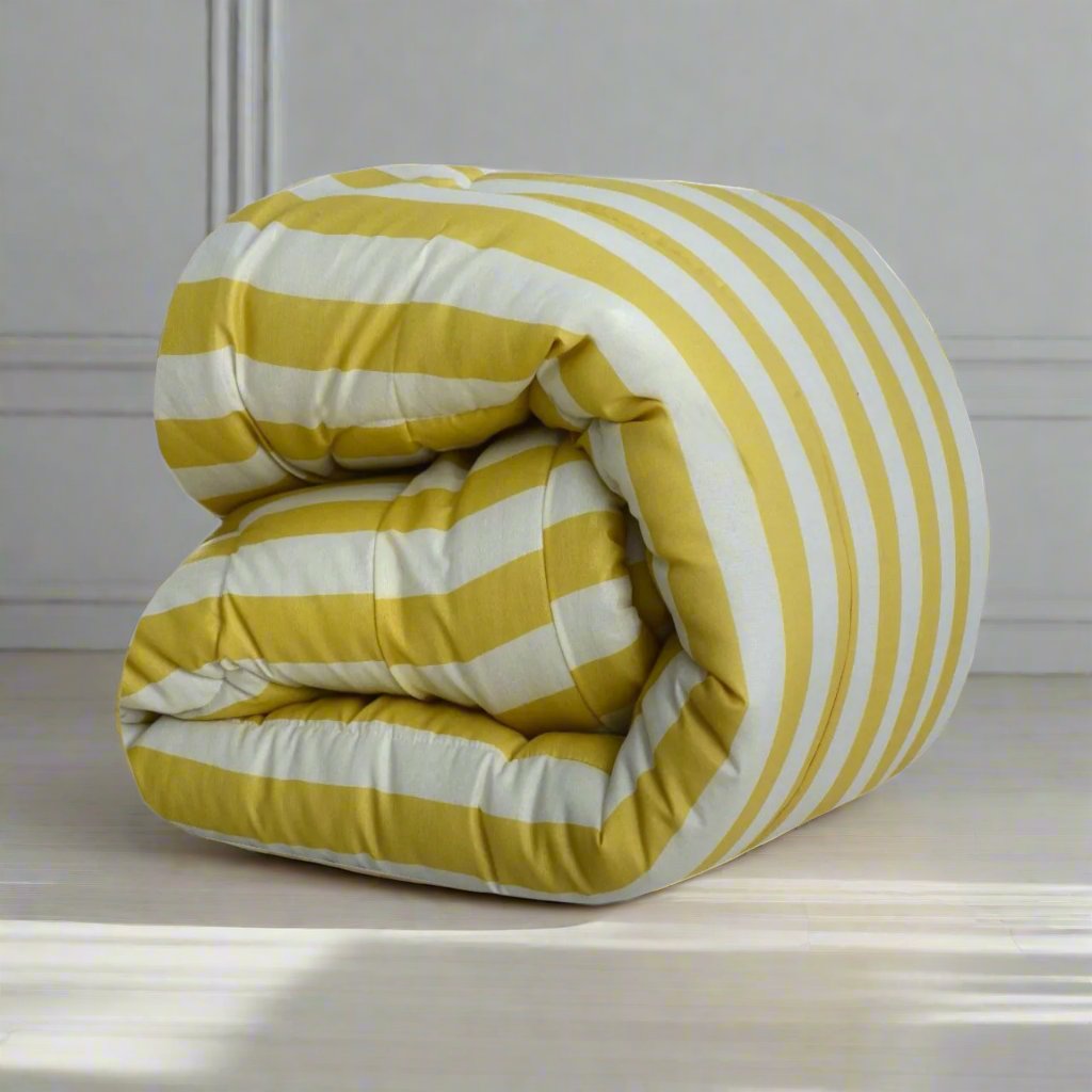1 PC Double Winter Razai-SNG-Yellow Comforters Apricot
