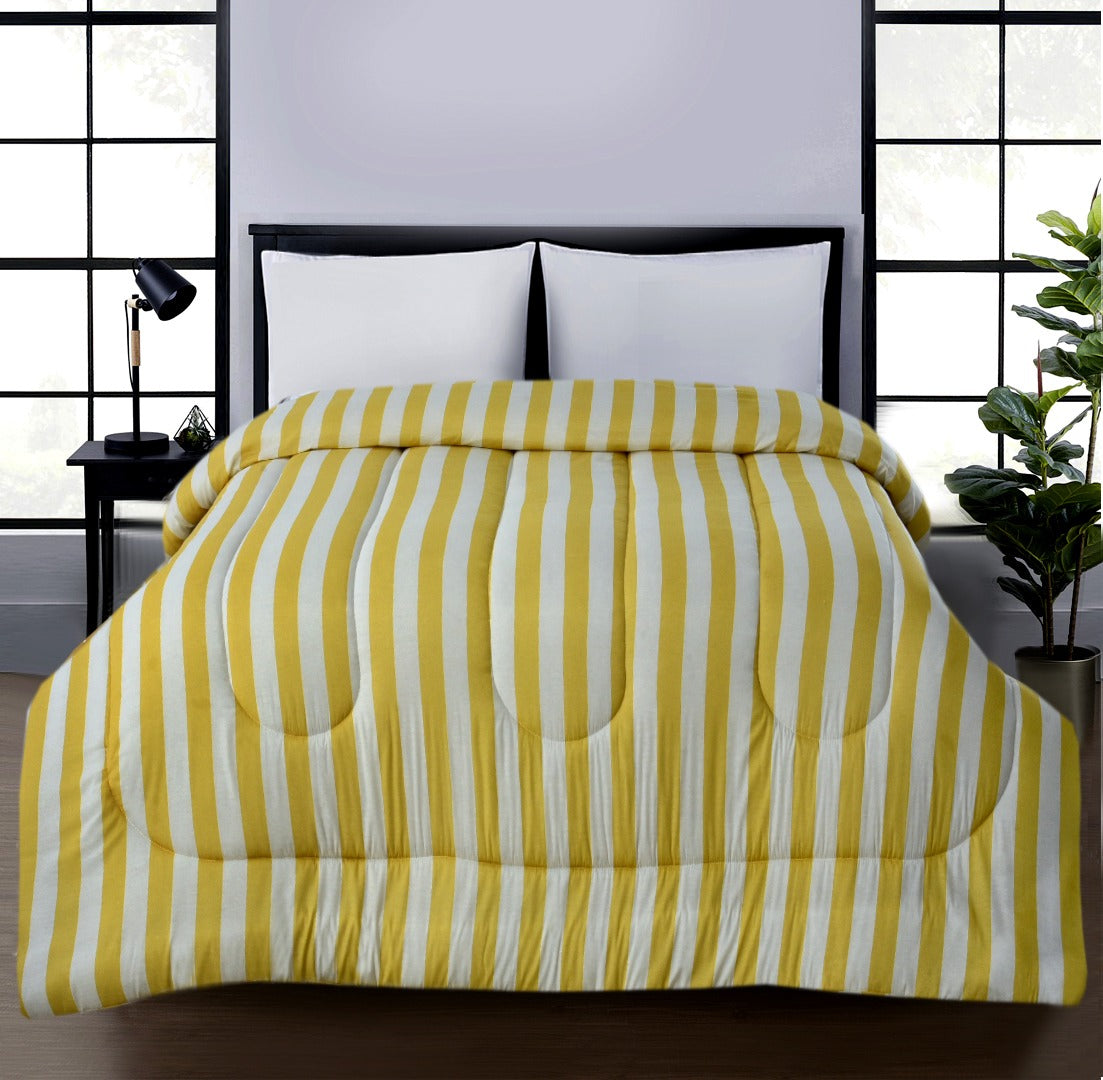 1 PC Double Winter Comforter-SNG-Yellow Apricot