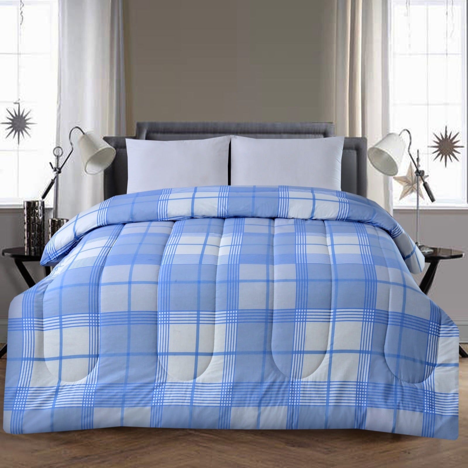 1 PC Double Winter Comforter-Variable Boxes Apricot