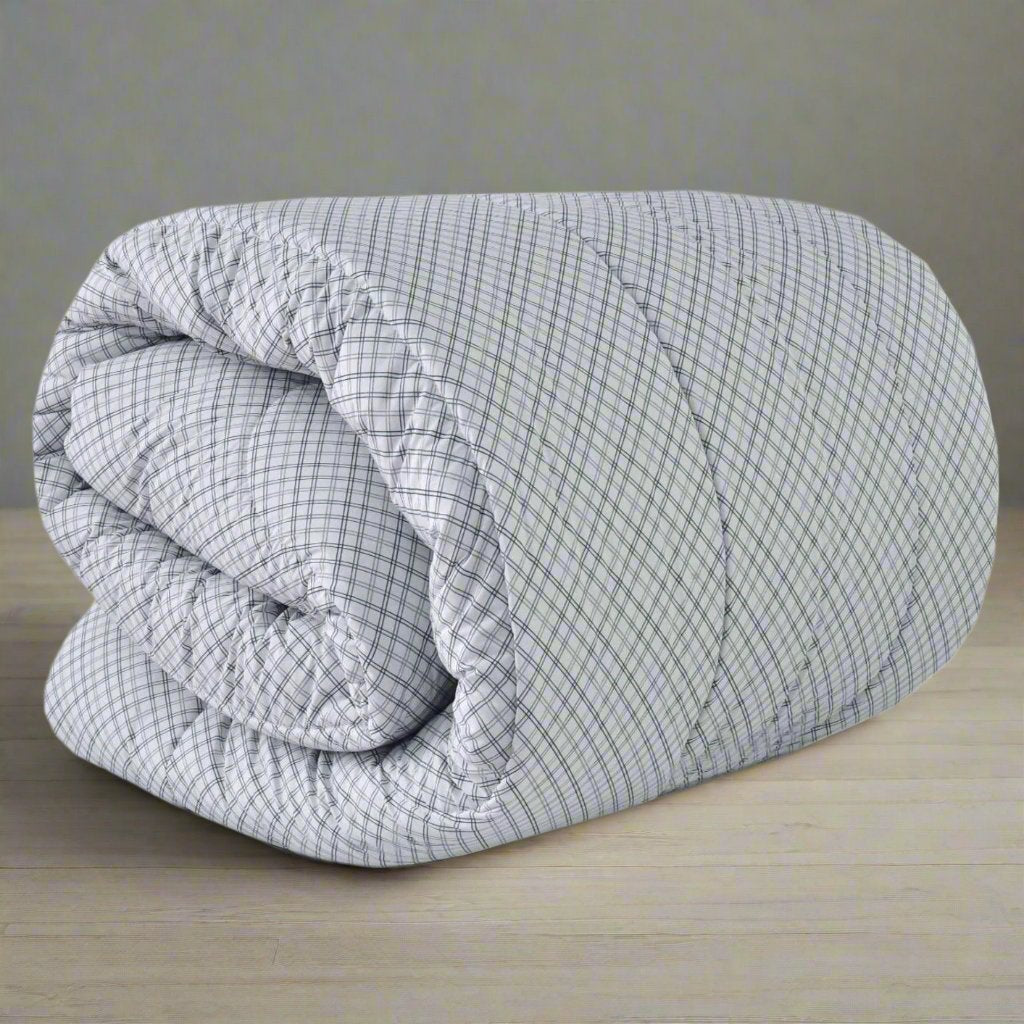 1 PC Double Winter Razai-White Boxes Comforters Apricot