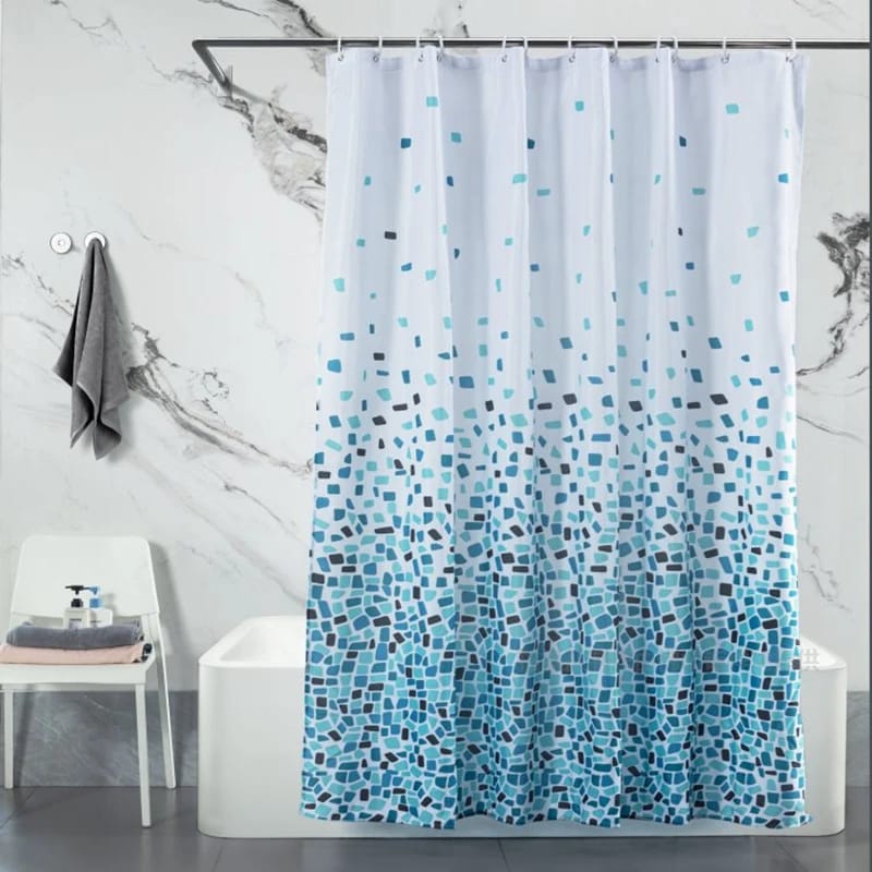 1 PC Waterproof ShCurtain-ower (3768)Gradient Curtains Apricot