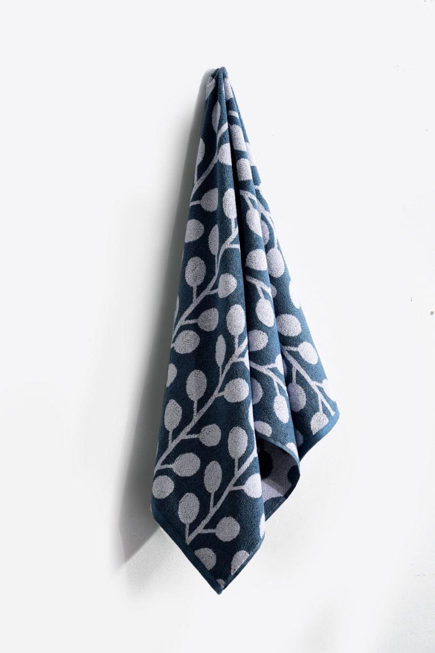 1 Pc Bath Towel-Flower Design (4640) Apricot
