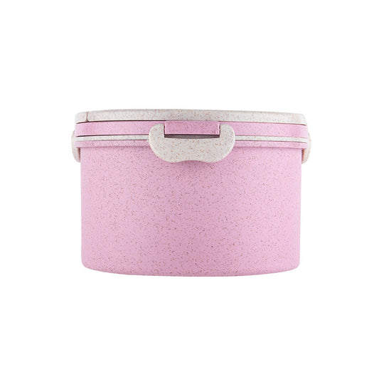 2 Layer Microwave Cycle Lunch14362 Box(SA2405-06)-Off White Over Pink Apricot