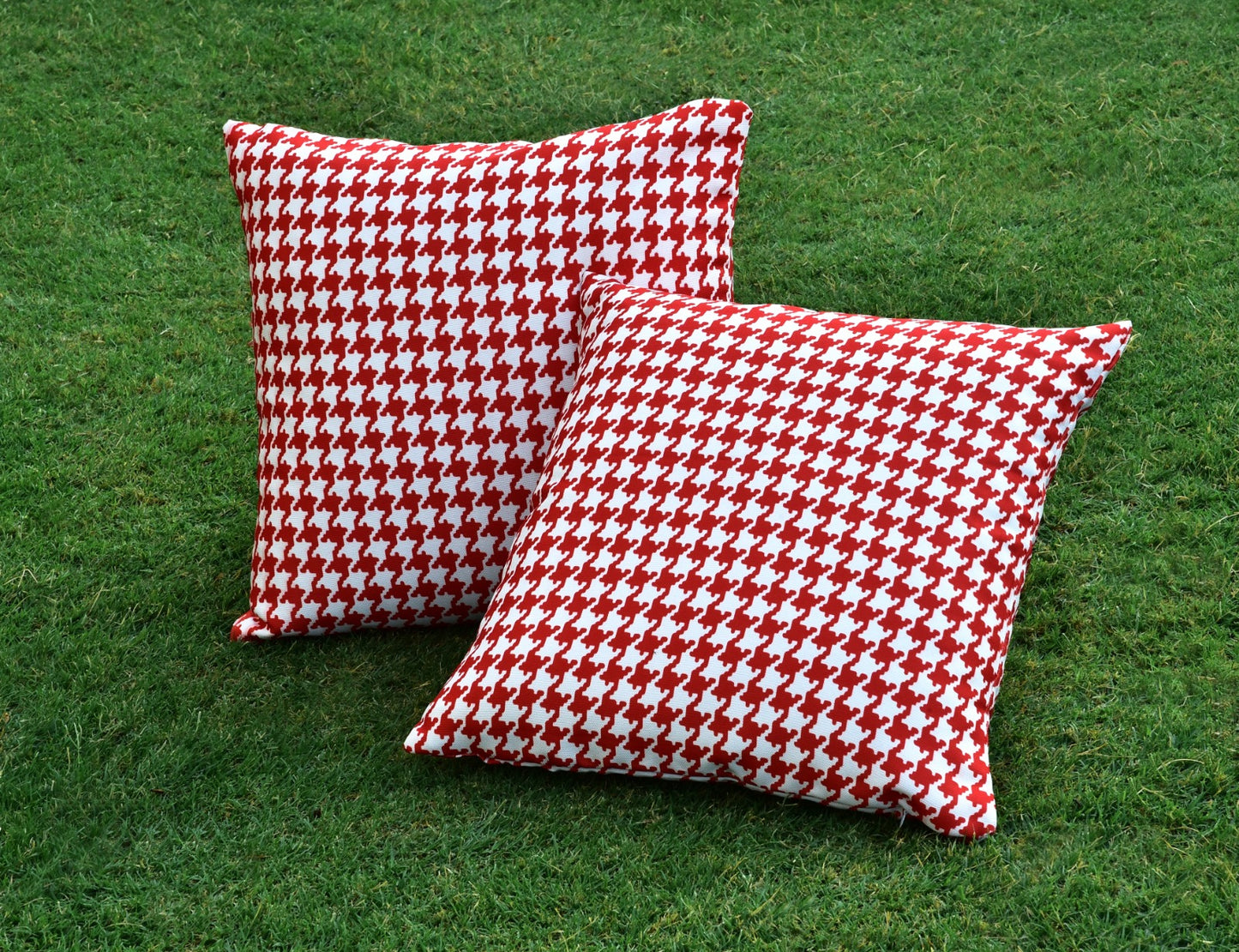 2 PCs Luxury Cushion Set-Onyx Red Chair, Floor & Bed cushion Apricot