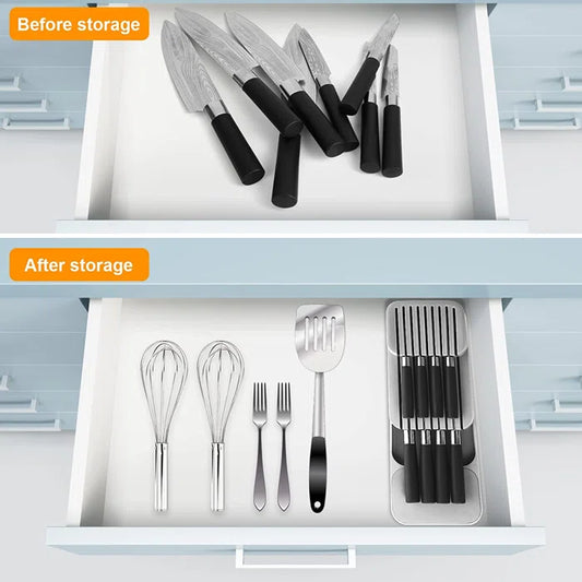 2 Tier Knife Organizer(SA2405-71)-(5610)D/Grey Apricot