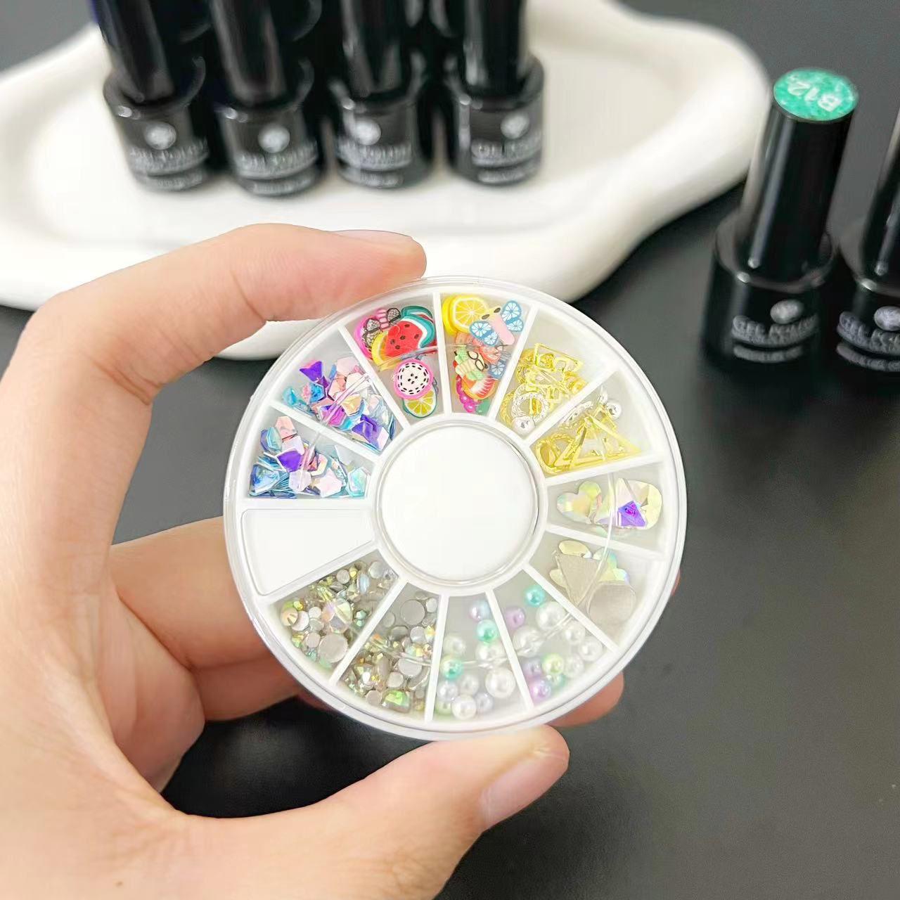 23 PCs Nail Art Acrylic Gel Nail Polish Set Nail Polishes Apricot