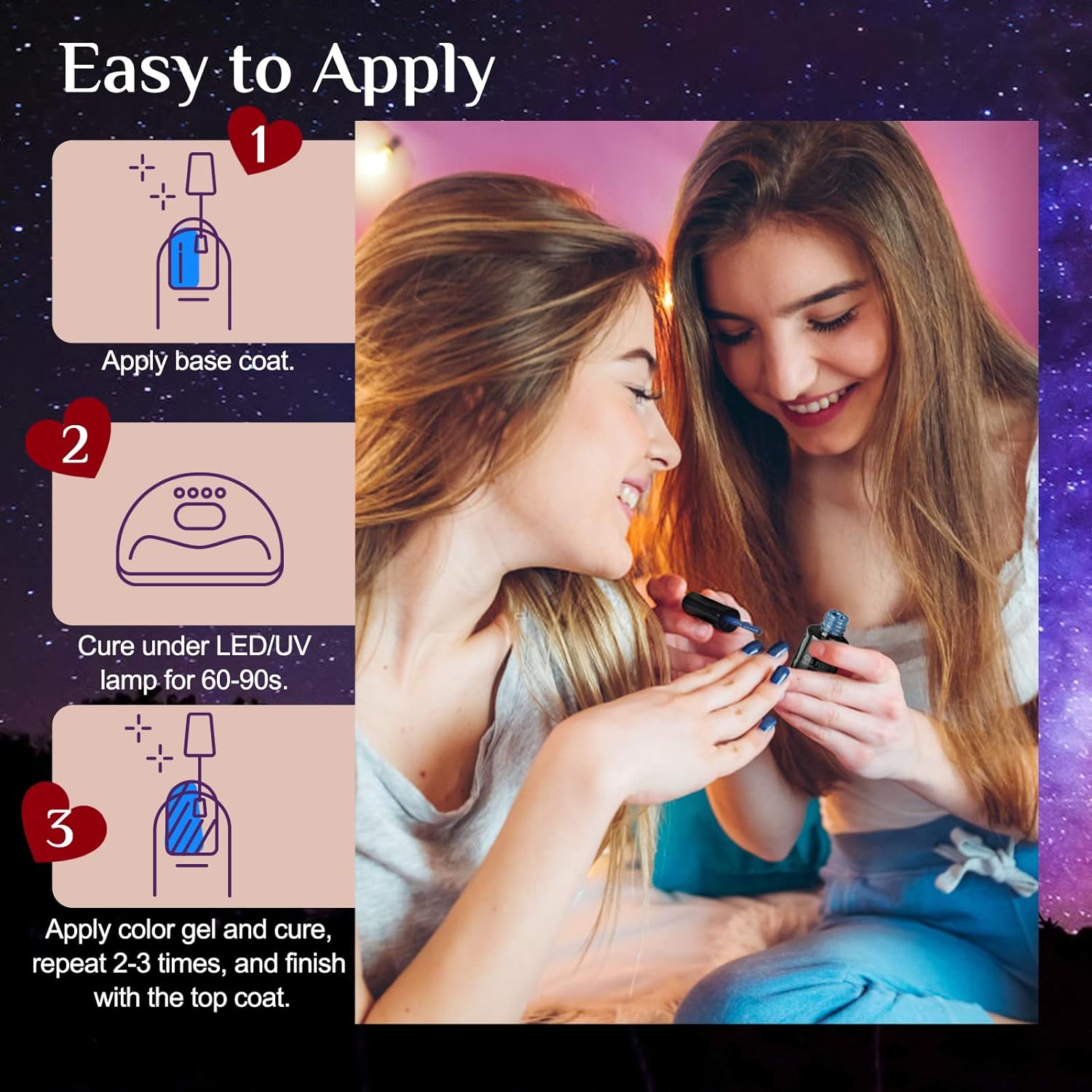 23 PCs Nail Art Acrylic Gel Nail Polish Set Nail Polishes Apricot