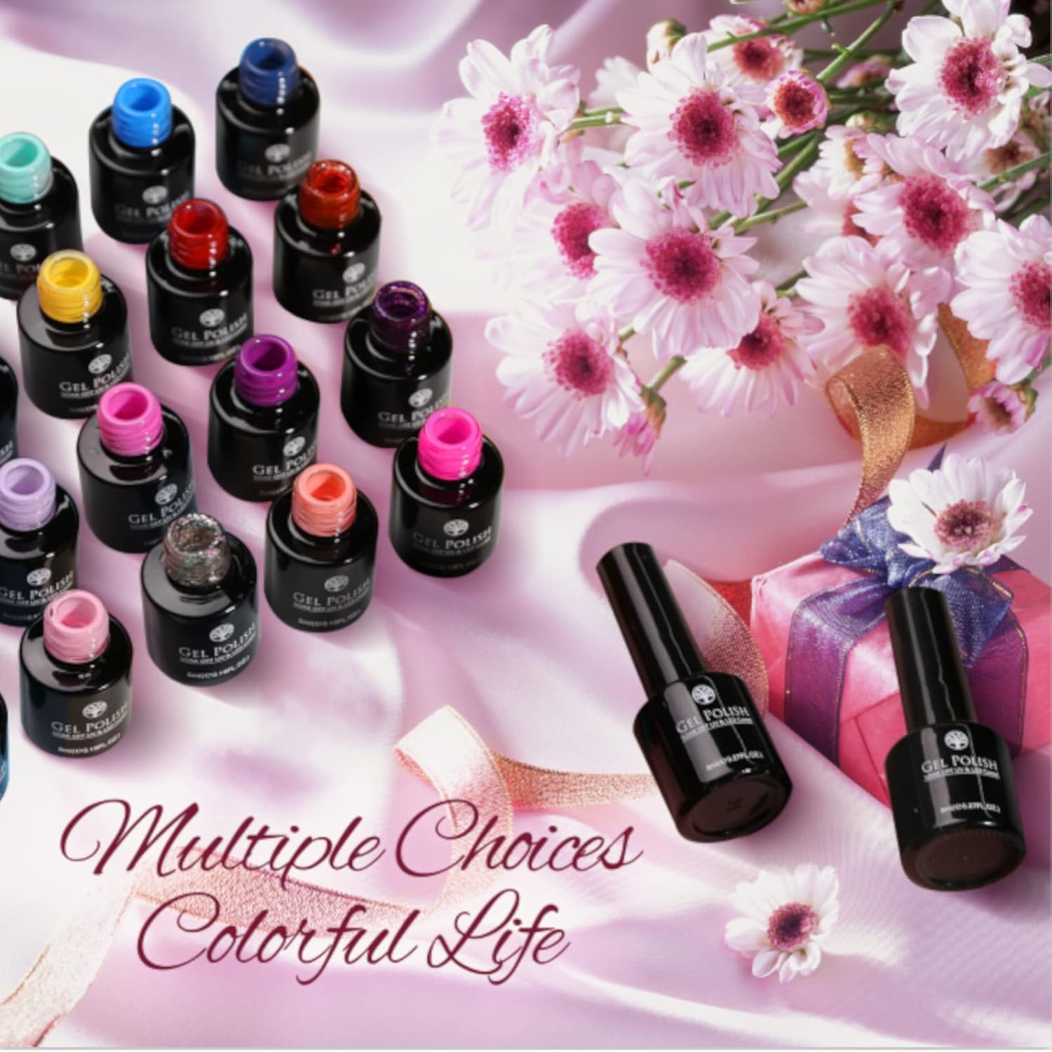 23 PCs Nail Art Acrylic Gel Nail Polish Set Nail Polishes Apricot