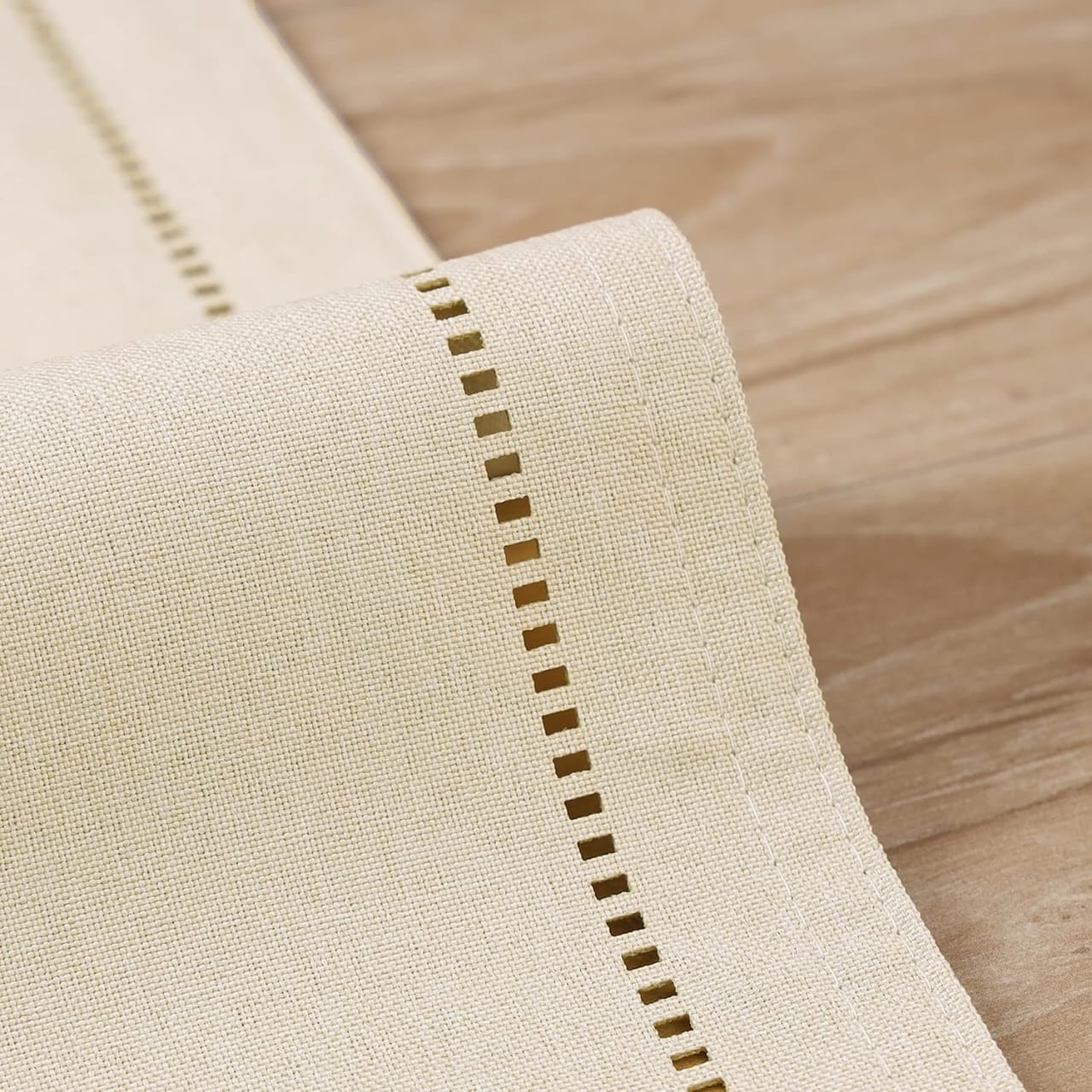 2PCs Rectangular Shape Placemats5974-(SA2405-252)Beige Table Mats Apricot