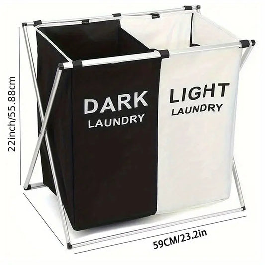 3 Compartment Laundry Basket (3550)  Apricot