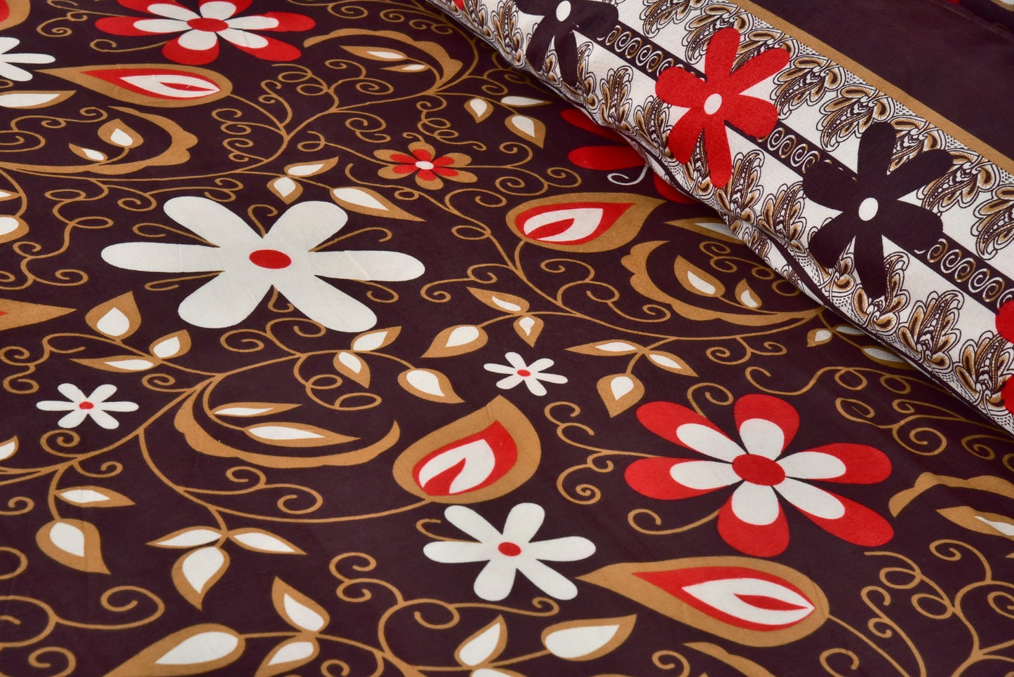 3 PCs Bed Sheet -DB061 BED SHEET Apricot