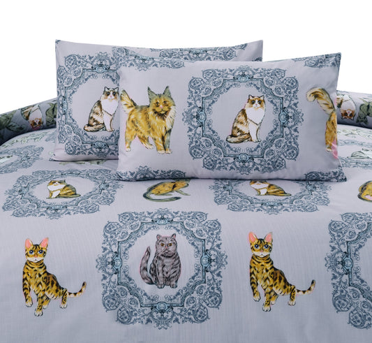 3 PCs Double Bed Sheet -AP0054(5134) Bed Sheets Apricot