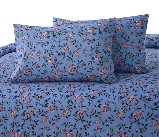 3 PCs Double Bed Sheet-DB141 BED SHEET Apricot