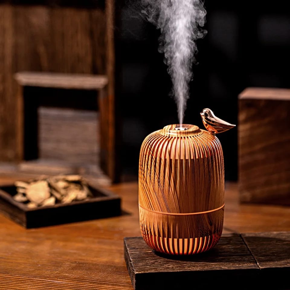 300ML Birdcage Design Desk Air 1459-1Humidifier-SA2405-195 Apricot