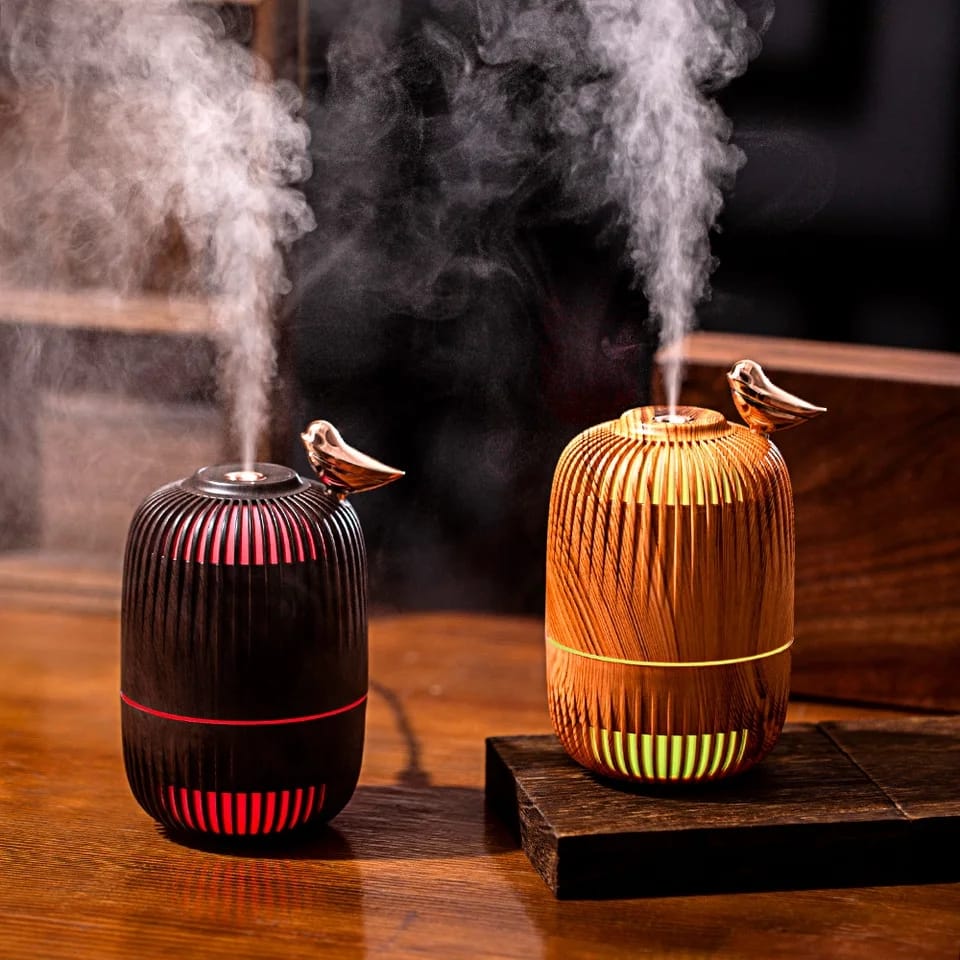 300ML Birdcage Design Desk Air 1459-1Humidifier-SA2405-195 Apricot