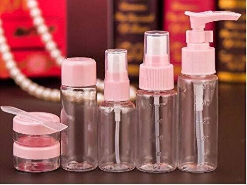 7PCs BPA Free Portable Toiletry Containers Set-(SA2405-171) Cosmetic Organizer Apricot