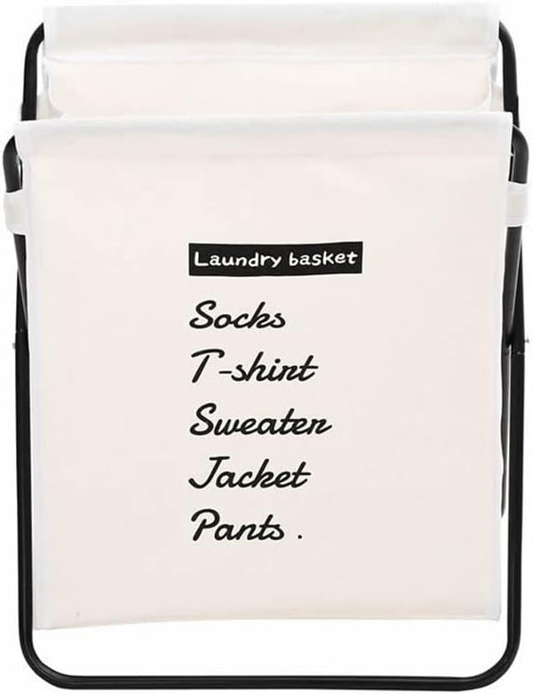Cart Collapsible Laundry Basket-Cream