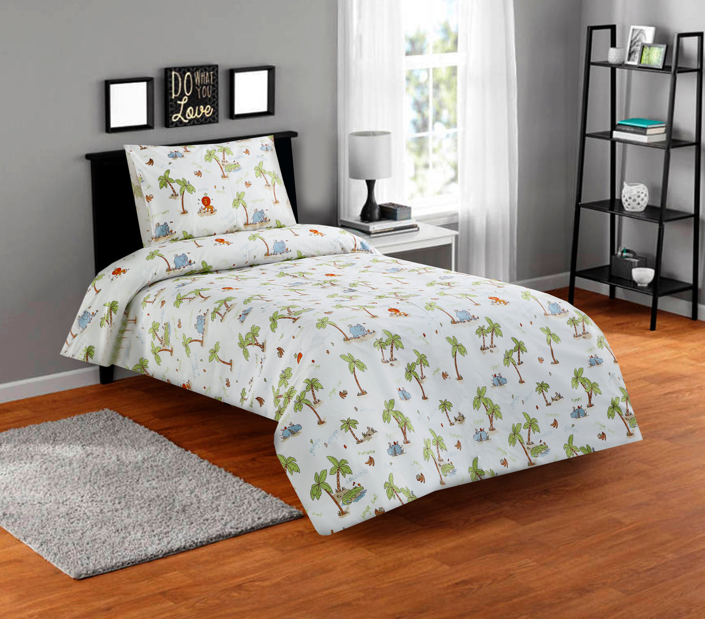 2Pcs Single Bed Sheet-SB-185(4718) Apricot