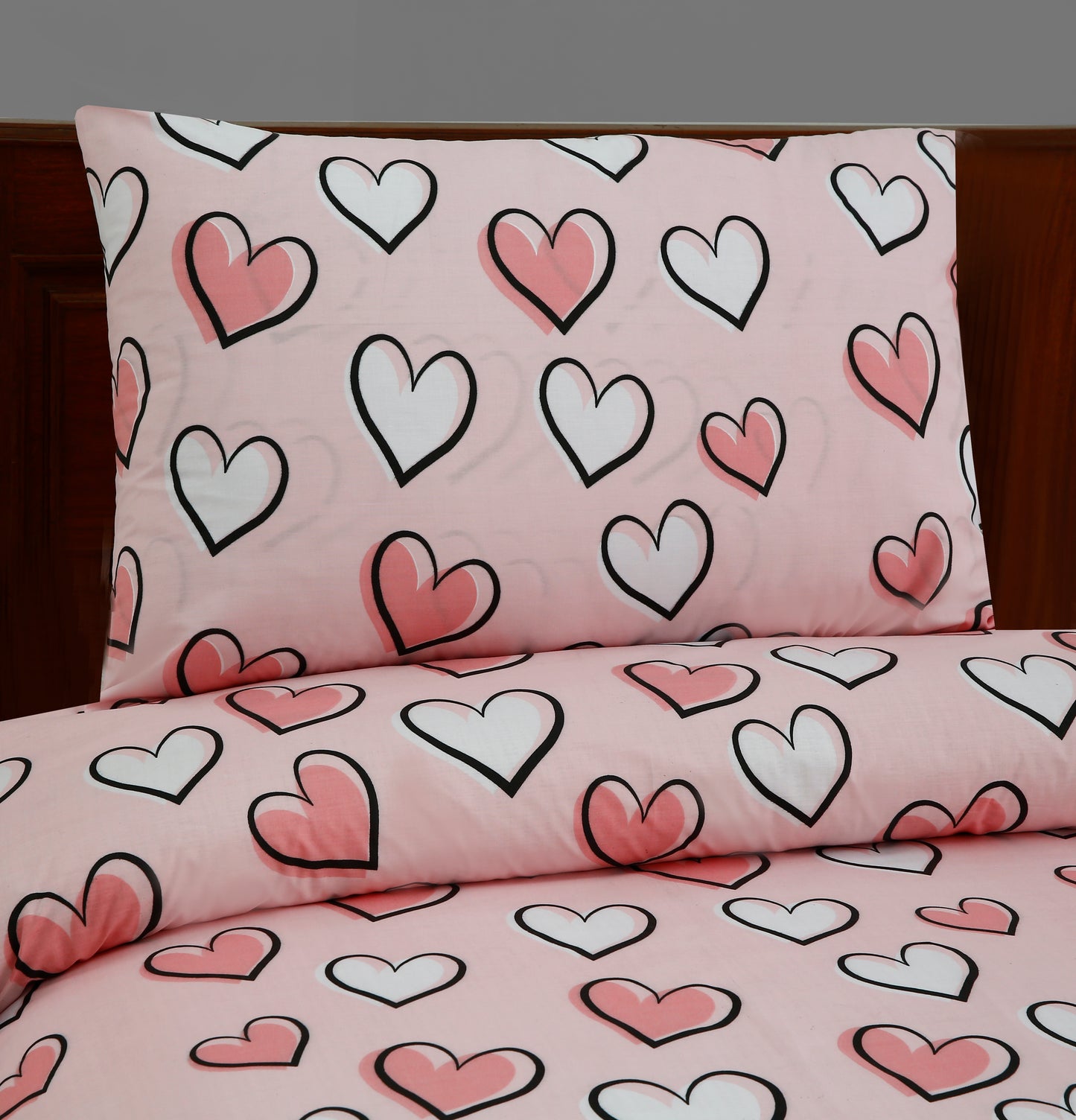 2Pcs Single Bed Sheet-SB-274(5140) Apricot