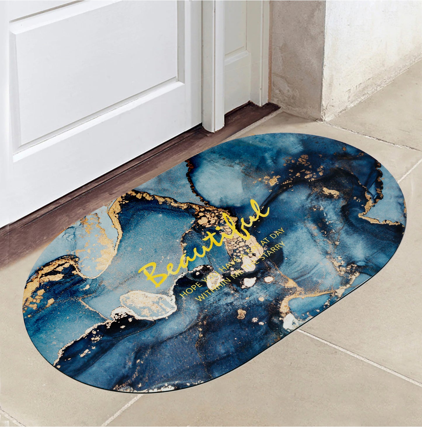 Water Absorbent Anti slip Bath mat-Beautiful Bath Mats Apricot