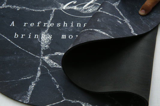 Water Absorbent Anti slip Bath mat-Bean(D/Grey) Bath Mats Apricot