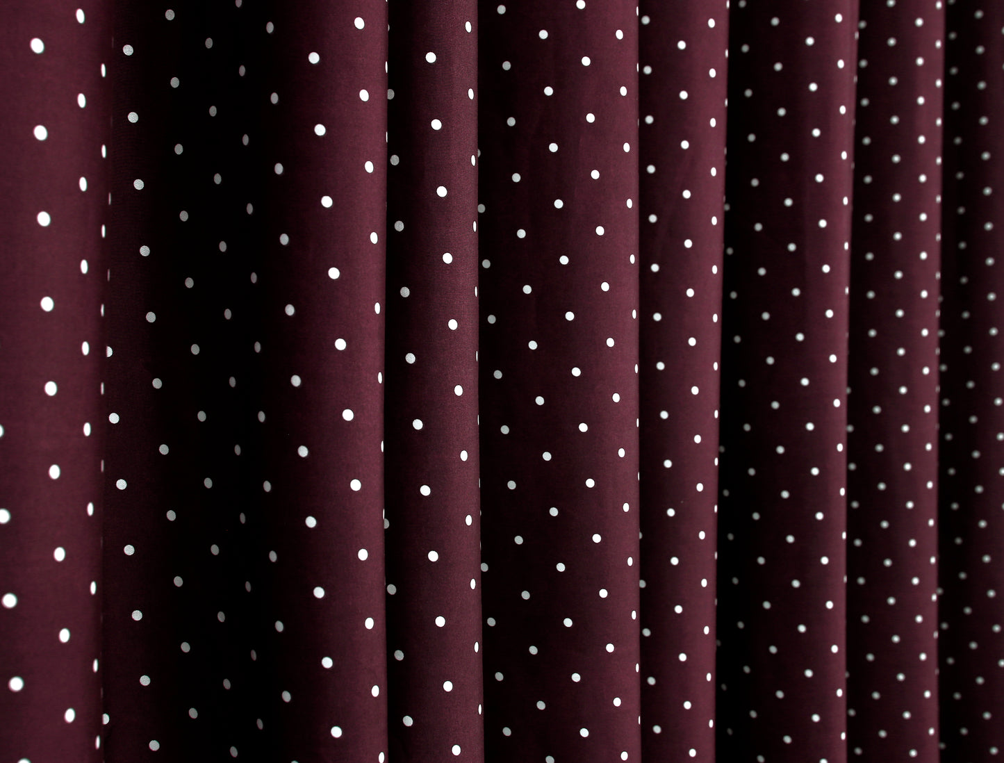 2 PCs Blackout Room Curtains-Plum Polka Curtains Apricot