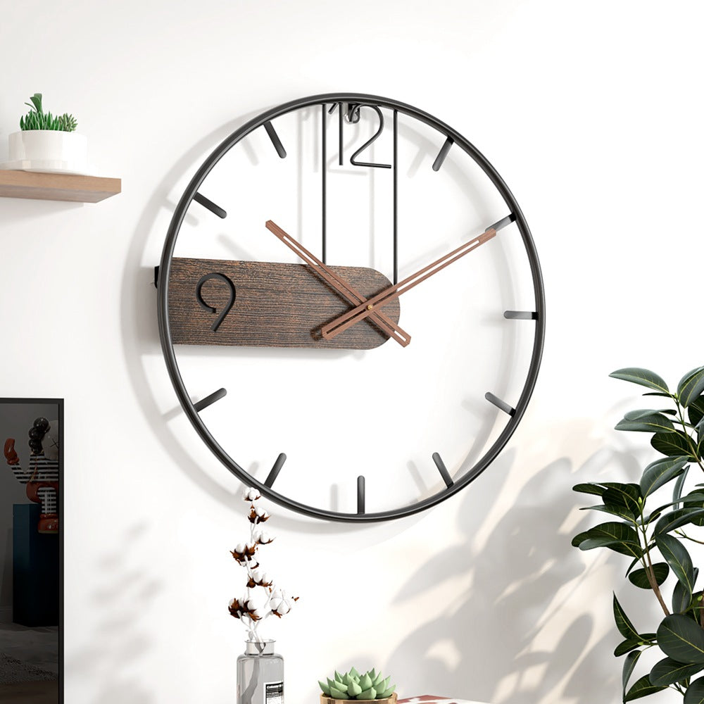 50CM Metal Universe Wall Clock-SA2405-216 Clock Apricot