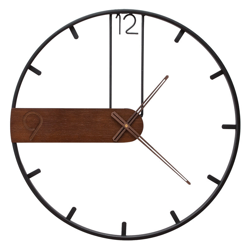 50CM Metal Universe Wall Clock-SA2405-216 Clock Apricot