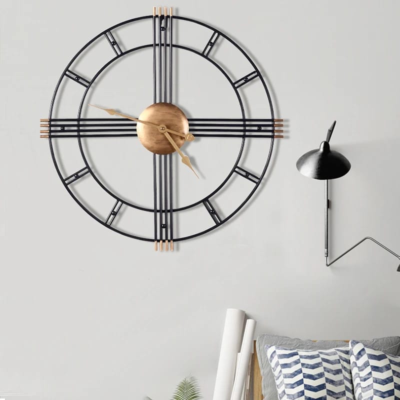 50CM Metal Wall Clock-SA2405-210 Clock Apricot