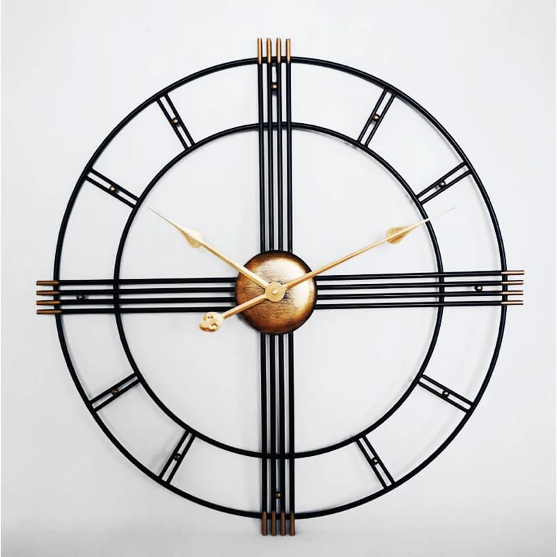 50CM Metal Wall Clock-SA2405-210 Clock Apricot