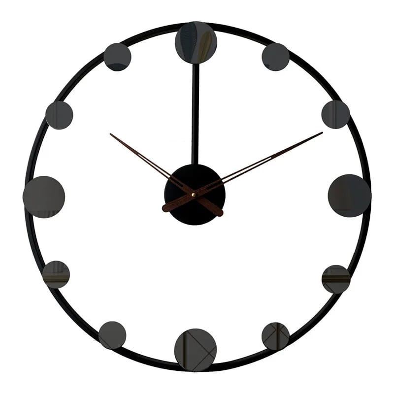 50Cm Moon Phase Wall Clock Clock Apricot