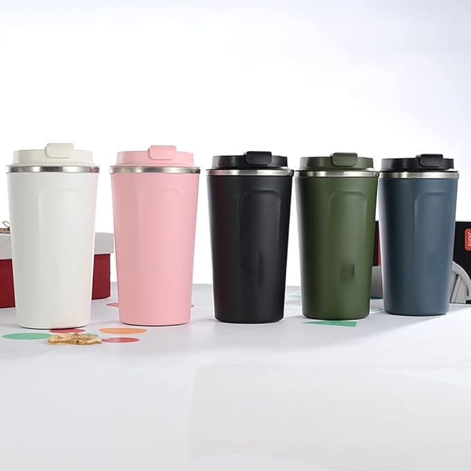 510ML Thermo Coffee Mug with Hermetic Temperature (SA2510-074)Azul Blue Tumbler Apricot