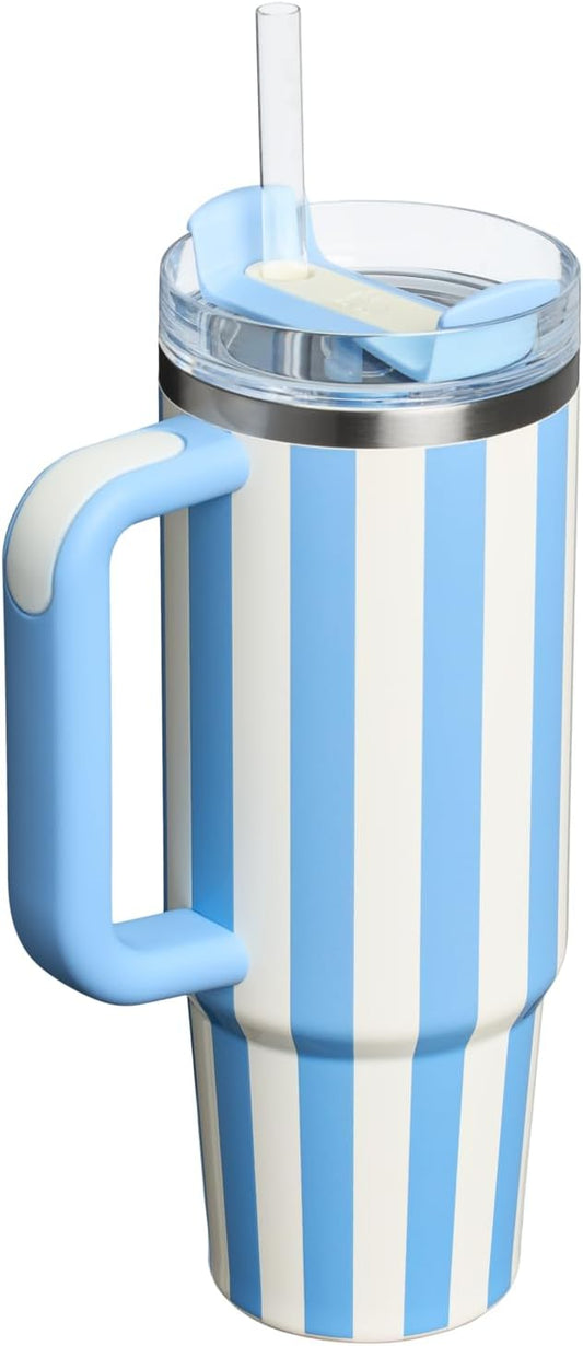 STANLEY Quencher H2.0 FlowState Tumbler SA2607-02(Aqua Stripes) Tumbler Apricot