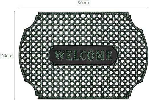 Outdoor Indoor Antislip Door Mat-SA2553-07(Green) Door Mats Apricot