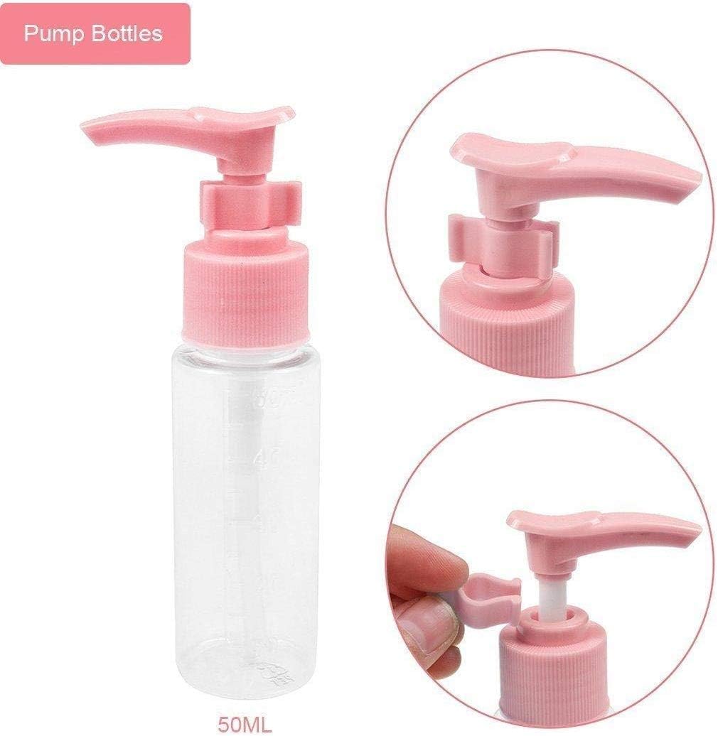 7PCs BPA Free Portable Toiletry Containers Set-(SA2405-171) Cosmetic Organizer Apricot