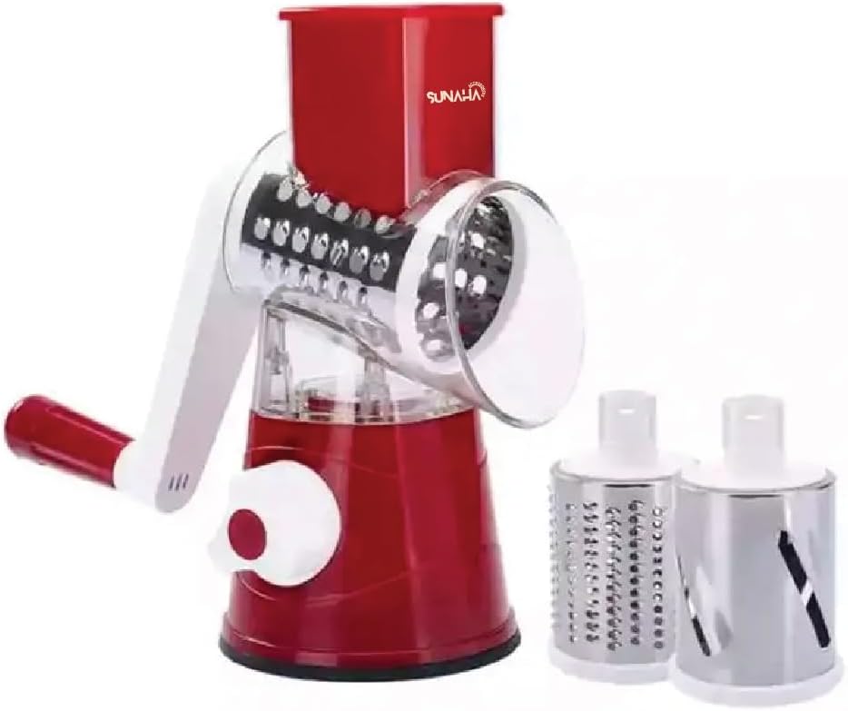 Vegetable Slicer with 3 Interchangeable Blades (SA2510-021)RED Spice and sugar Jar Apricot
