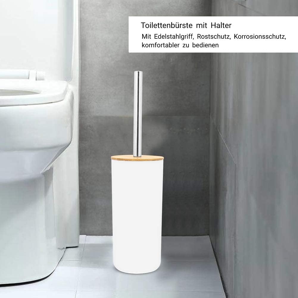 Wooden Lid PVC Bathroom Accessory Set-Plain White Bathroom Accessory Sets Apricot