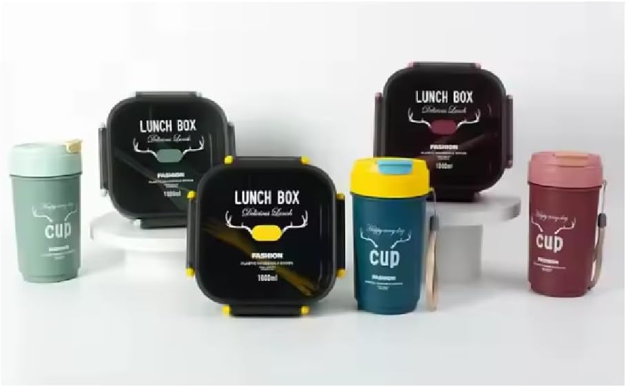 Lunch Box Set with Water Cup- SA2405-34 RED