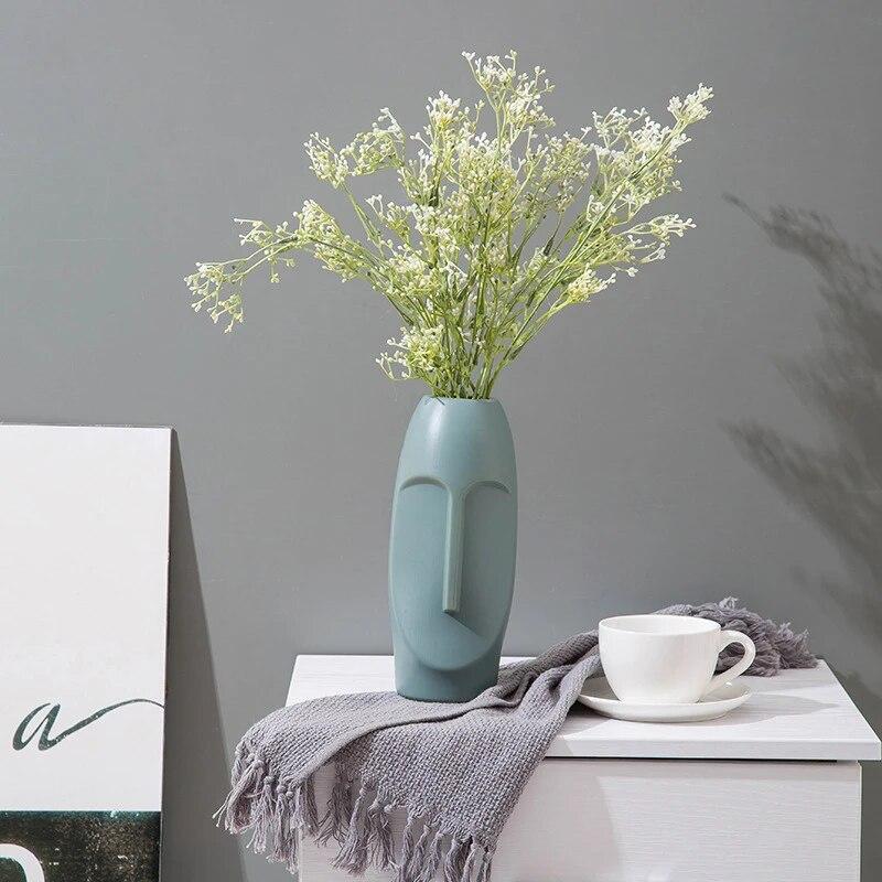 2PCs Nordic Style Vase Container (SA2510-096) Candle Stand Apricot