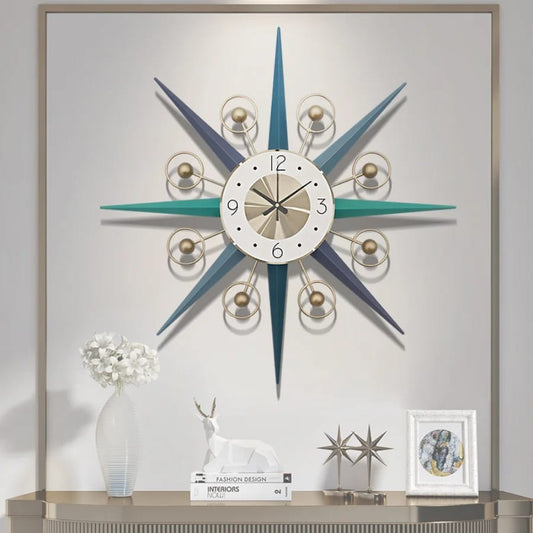 53Cm 8Stars Wall Clock Clock Apricot