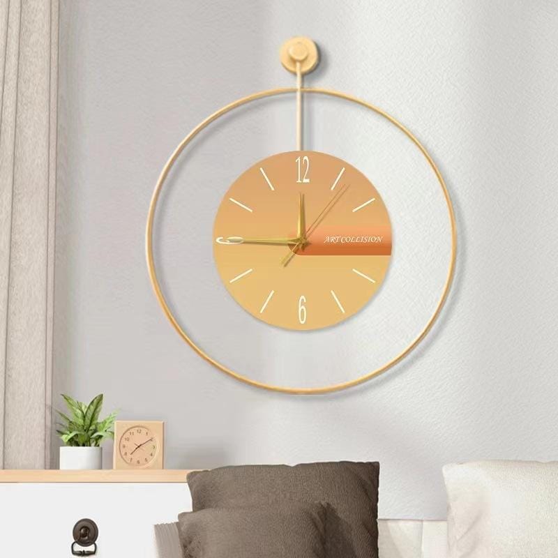 60Cm Wall Clock SA2311-188-5360M012 Clock Apricot