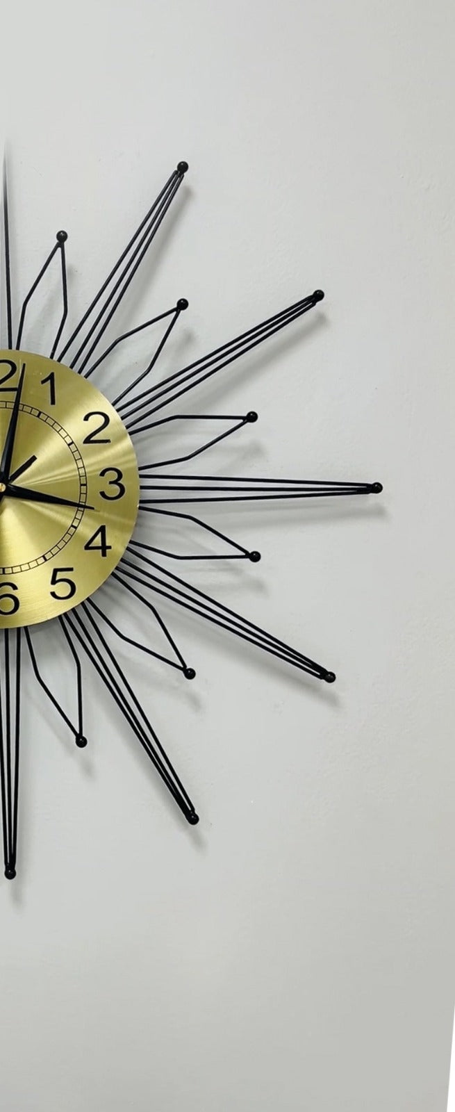 60Cm Wall Clock SA2311-188-MD0014 Clock Apricot