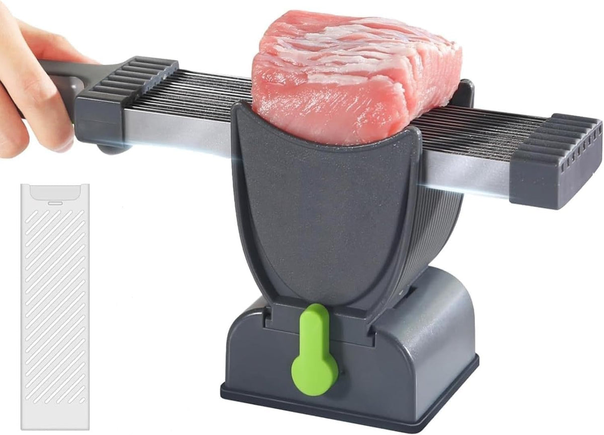 Stainless Steel Meat Slicer (SA2510-010) Spice and sugar Jar Apricot