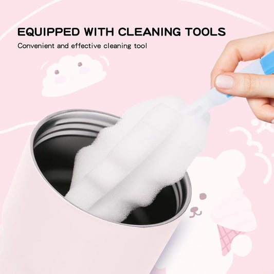 Smart Coffee Thermos With Temperature Display (SA2510-154)Pink Tumbler Apricot