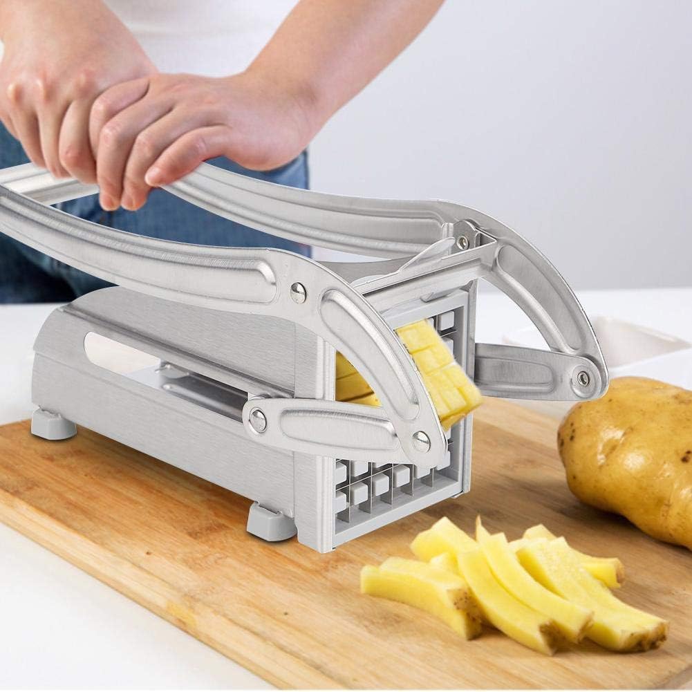Stainless Steel Manual French Fry Cutter (SA2510-001) Spice and sugar Jar Apricot