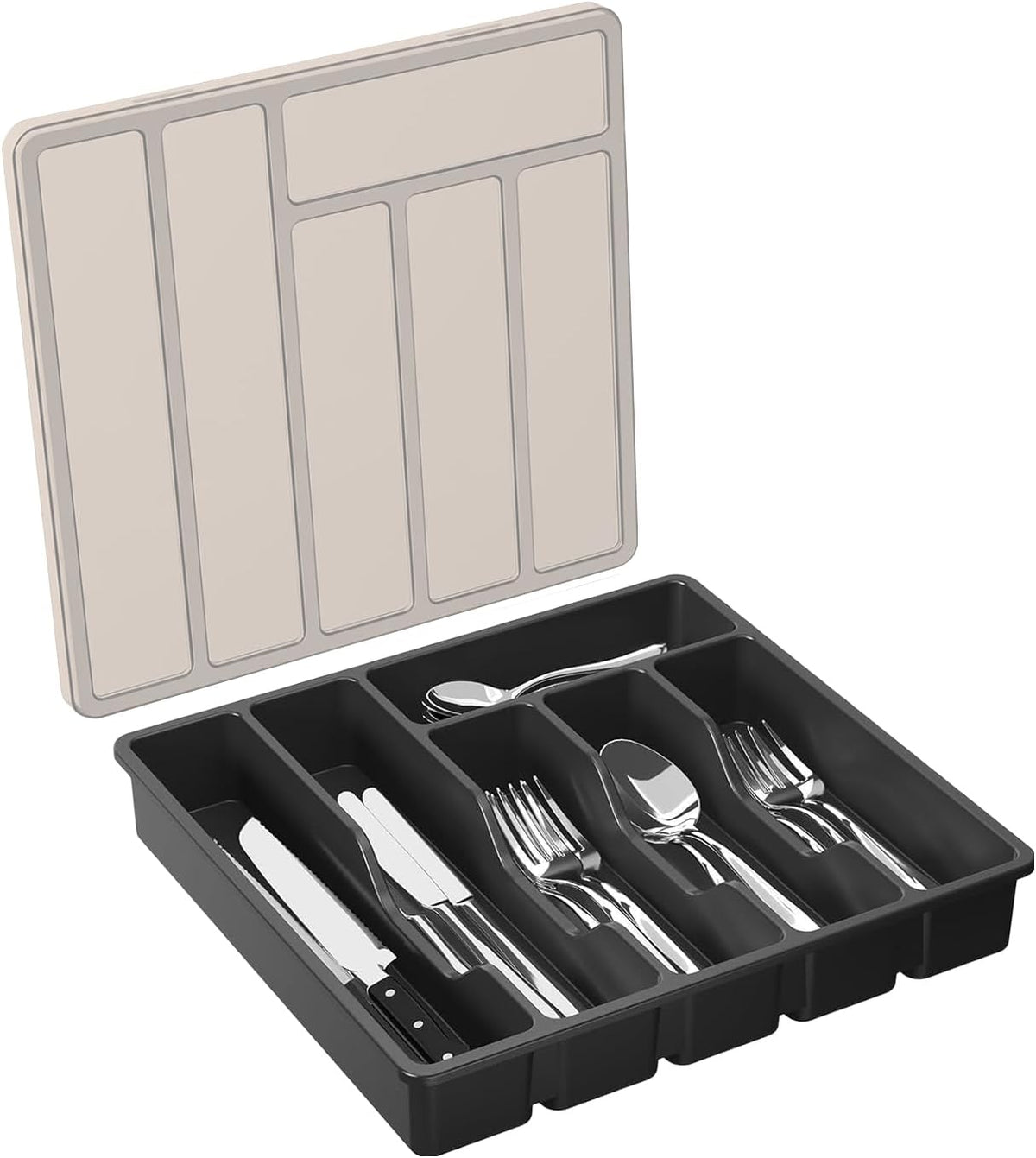 6 Compartments Drawer Countertop with Lid (SA2510-070) Apricot