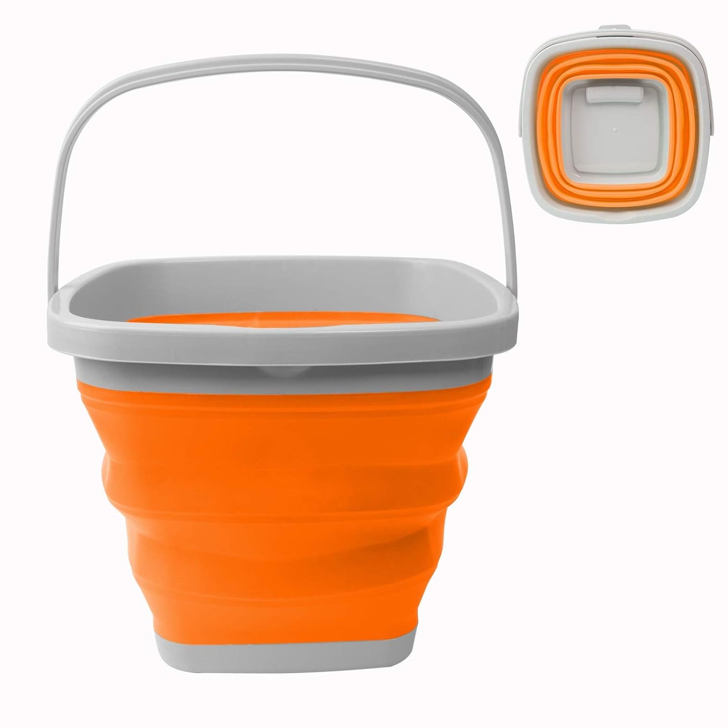 10L Collapsible Water Bucket-SA2411-60(Slush) Apricot