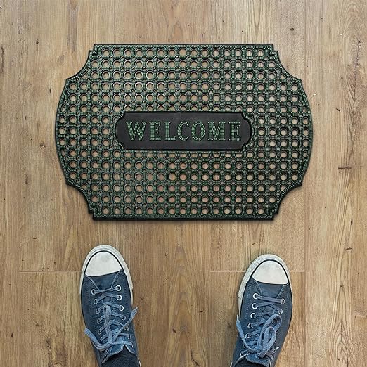Outdoor Indoor Antislip Door Mat-SA2553-07(Green) Door Mats Apricot