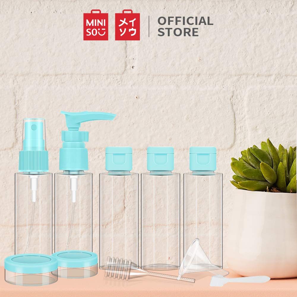10PCs BPA Free Portable Toiletry Containers Set-Blue(SA2405-173) Cosmetic Pouches Apricot